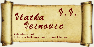 Vlatka Veinović vizit kartica